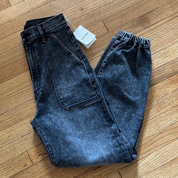 MOTHER- The Wrapper Patch Springy Ankle in Train Stops - Picture 10 of 17